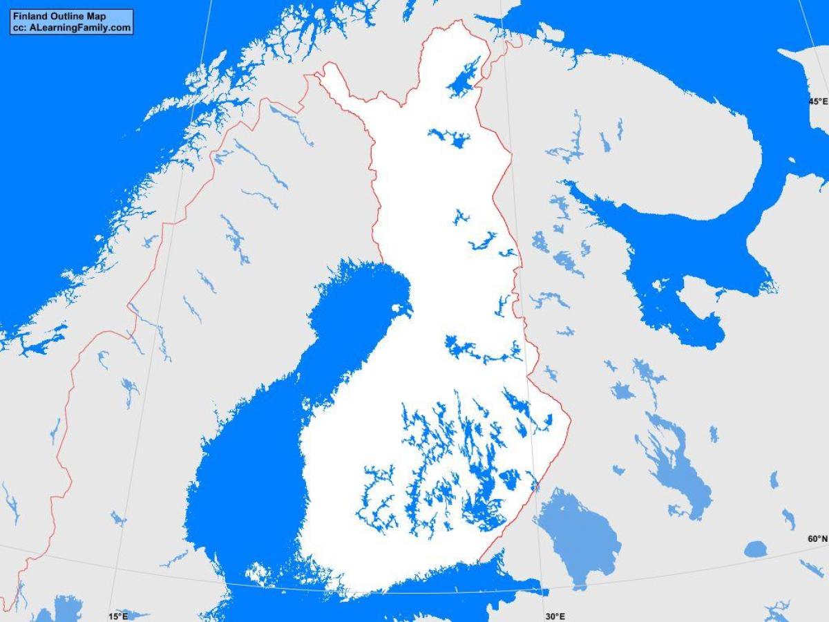 Kort over Finland oversigt
