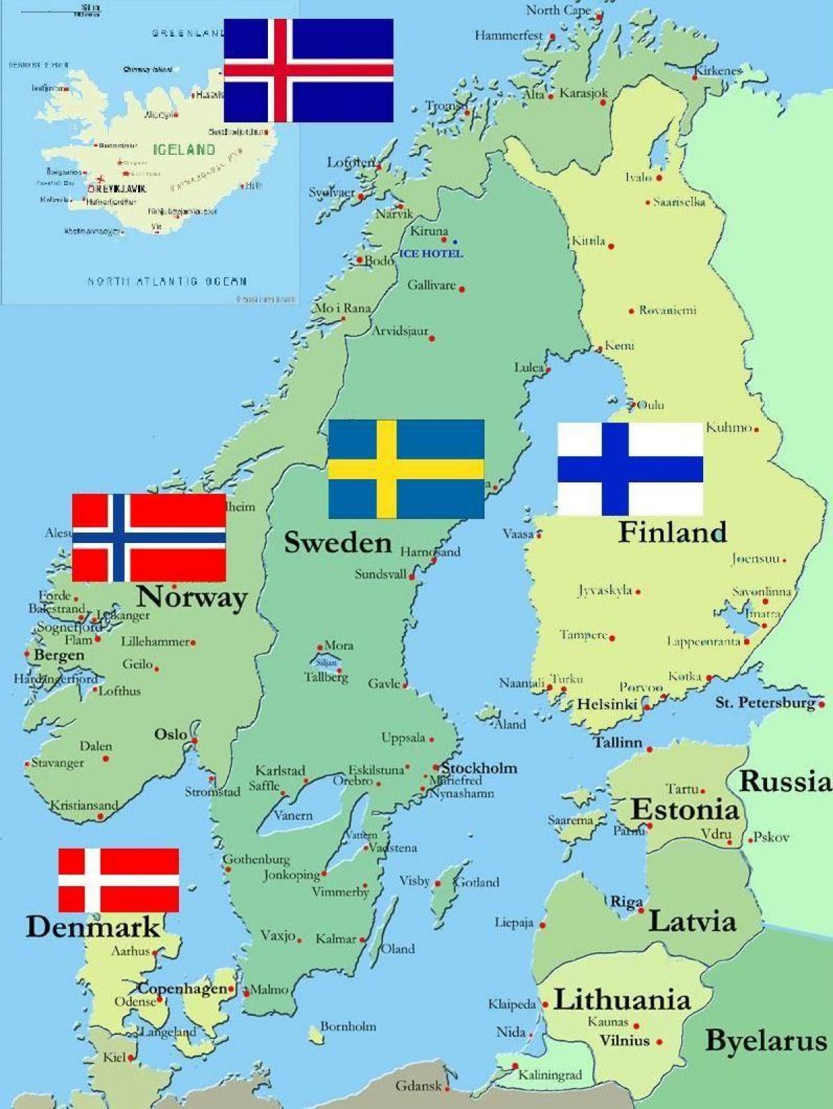 Kort Over Finland Finland land kort   Kort over Finland land (i det Nordlige Europa) Kort Over Finland