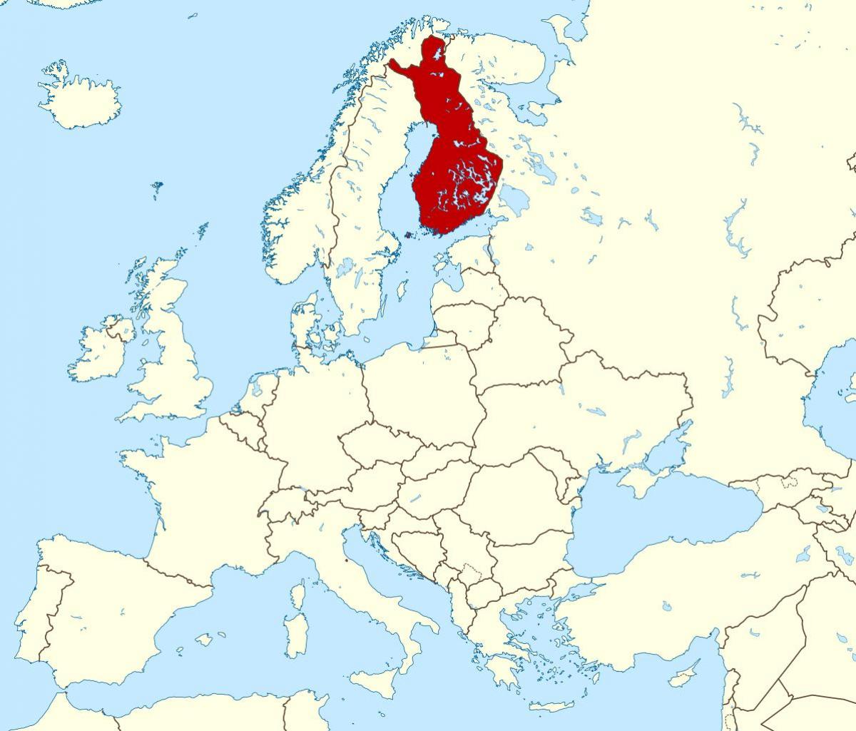 verden kort, der viser, Finland