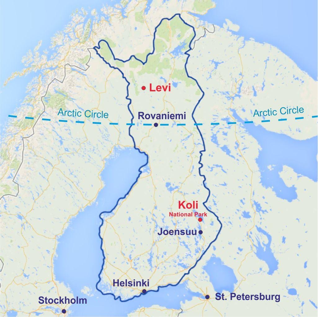 rovaniemi kort Finland