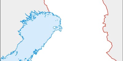 Blank kort over Finland