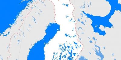 Kort over Finland oversigt