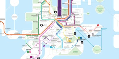 Kort over Finland metro