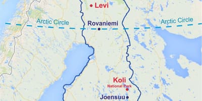 Rovaniemi kort Finland