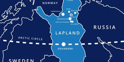 Kort over saariselka Finland